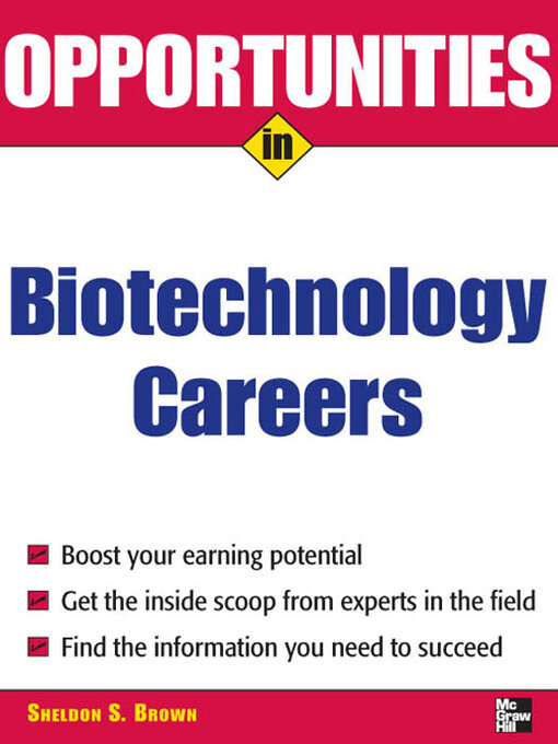Title details for Opportunities in Biotech Careers by Sheldon S. Brown - Available